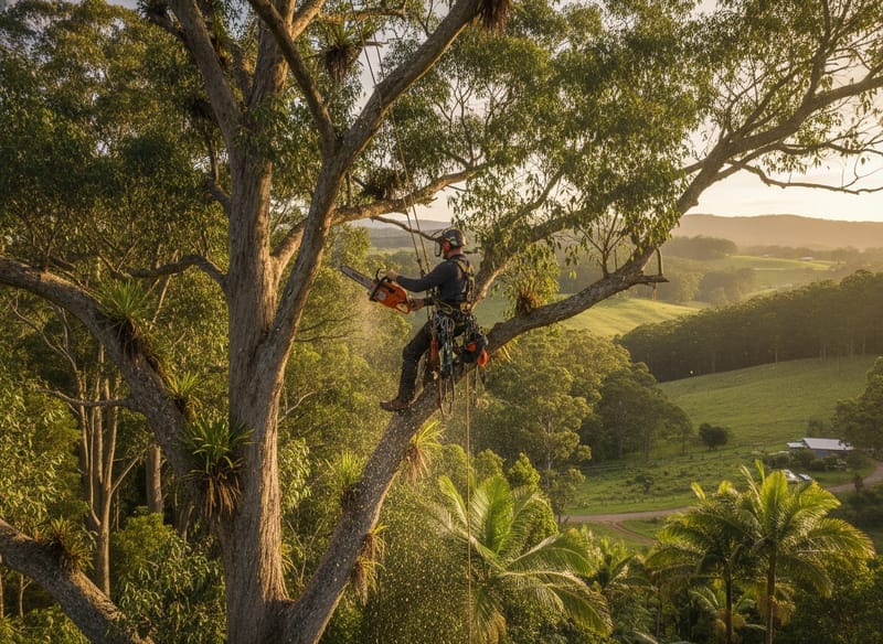Tree Pruning performed by Sunshine Coast Arborist in the Sunshine Coast